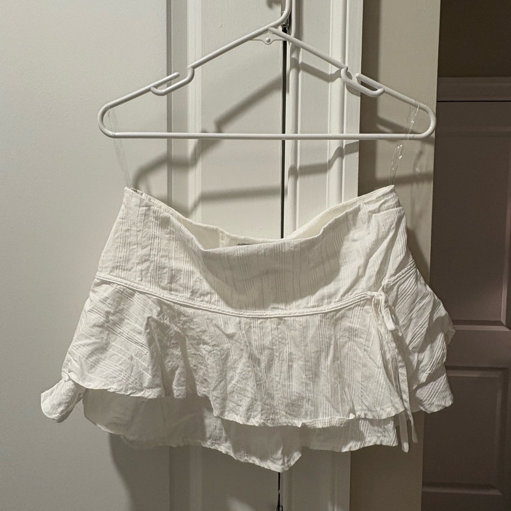 Peppermayo White Ruffle Mini Skirt - Picture 4 of 6